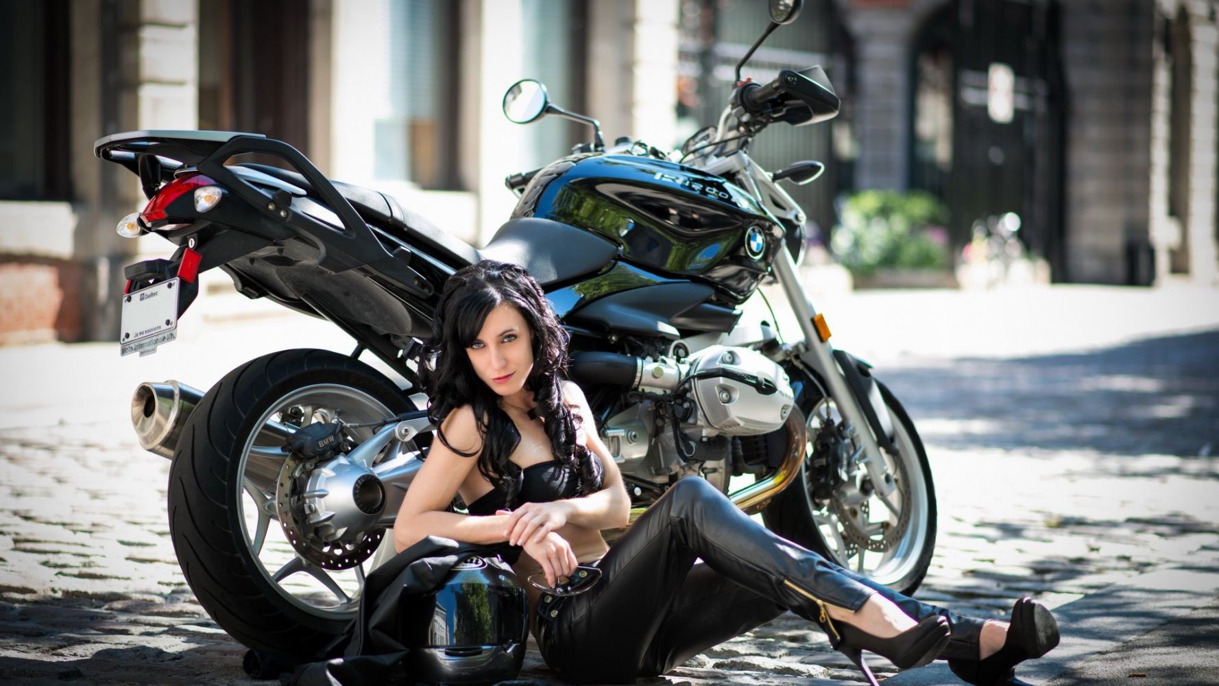 European women on bikes in Depok