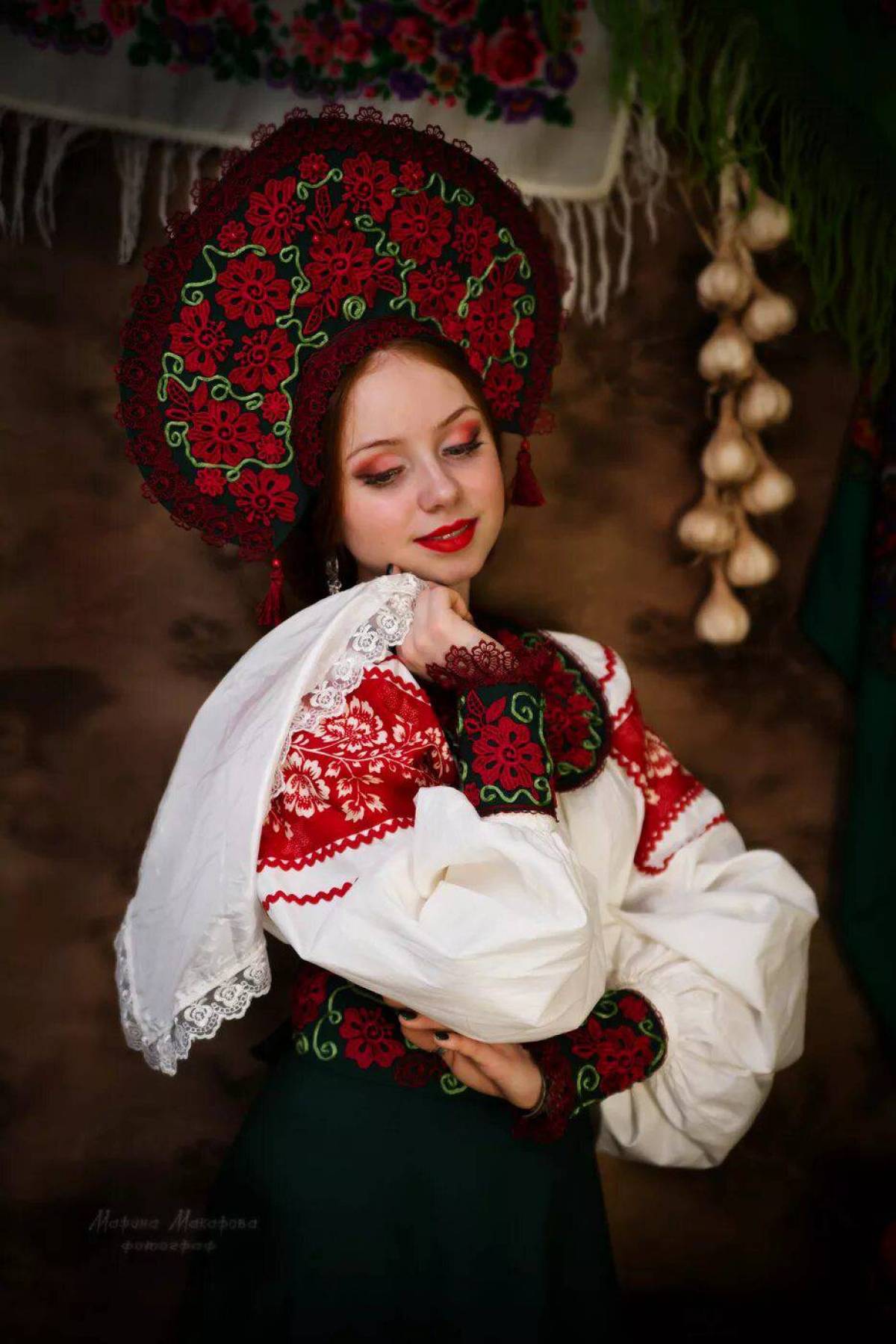 Women in Slavic costumes underwear in Depok