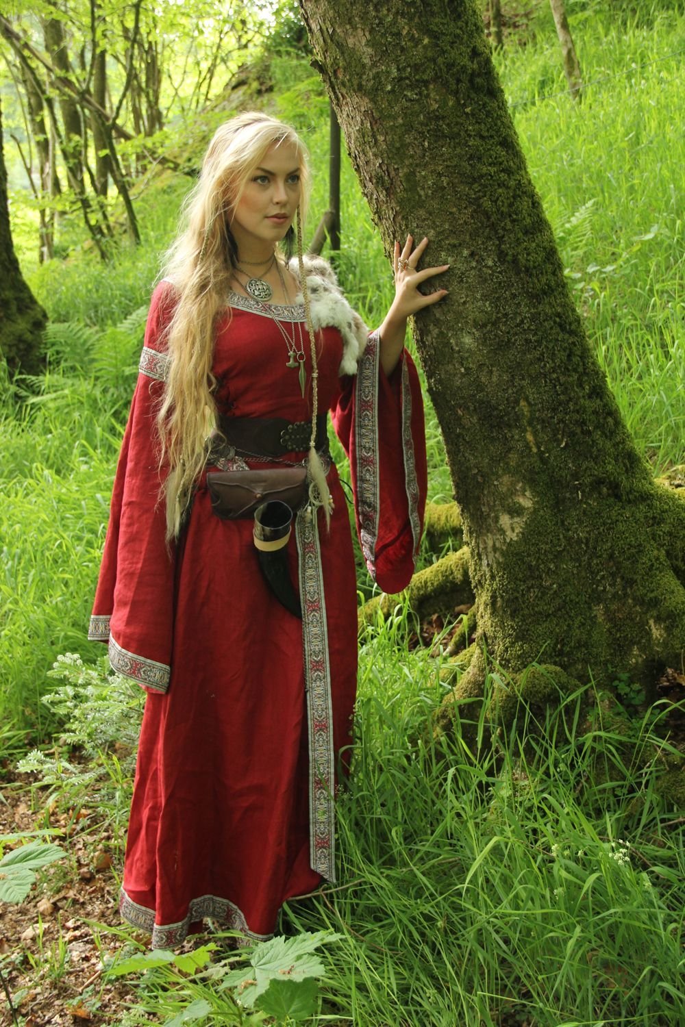 Women in Slavic costumes in Depok