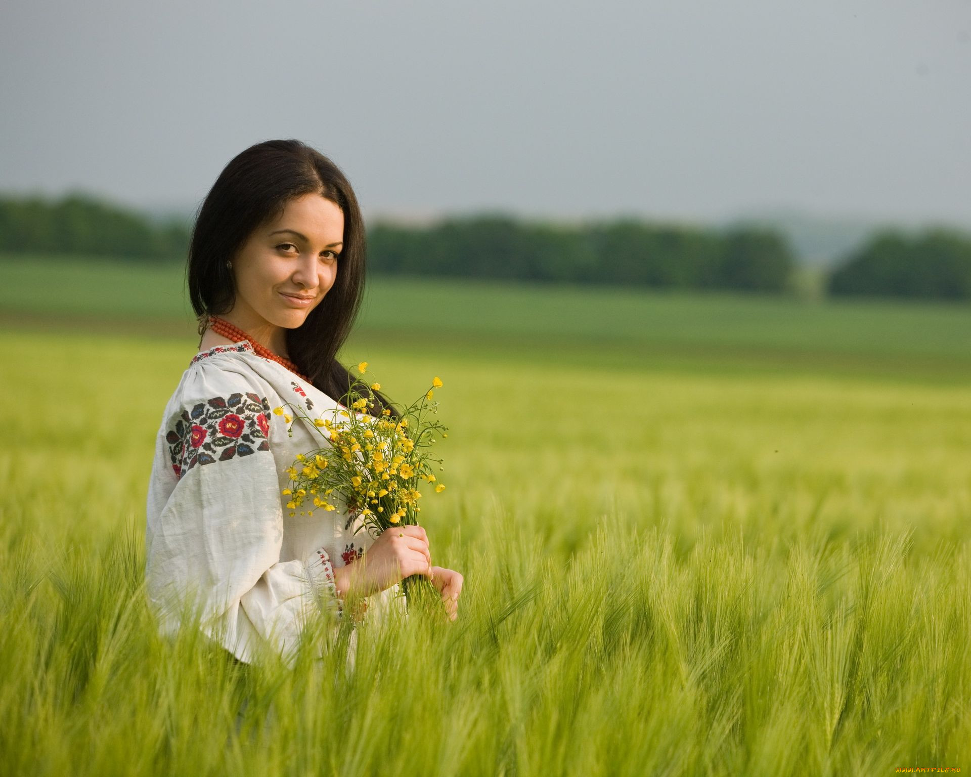 Women in Slavic costumes in Depok