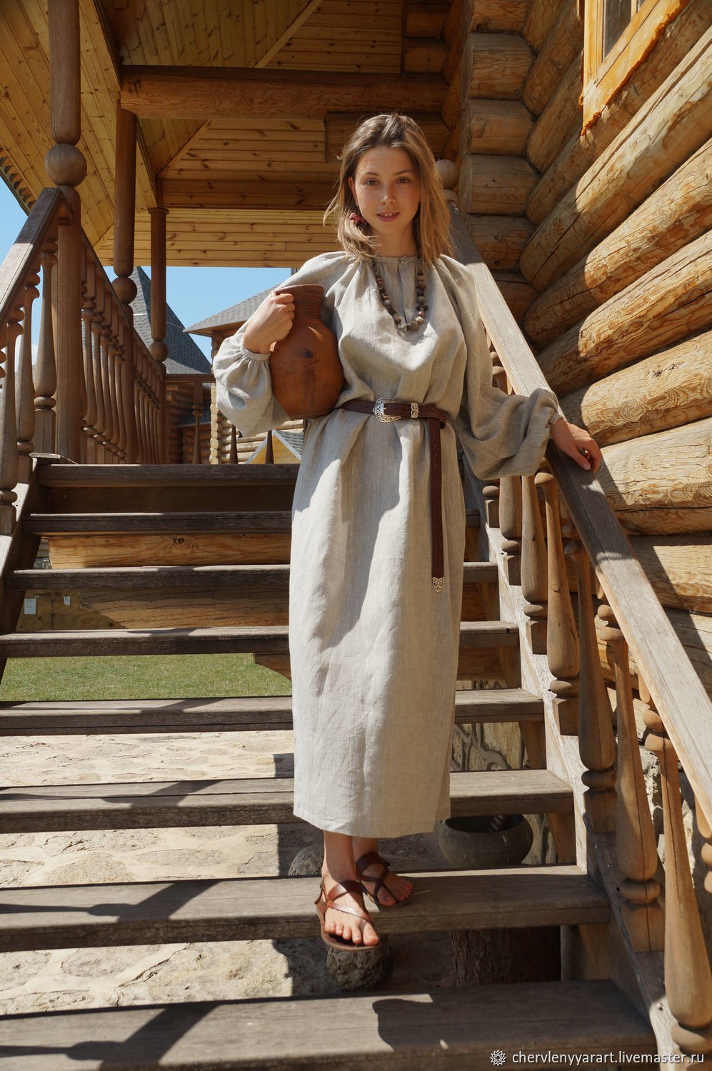 Girls in Slavic costumes in Depok