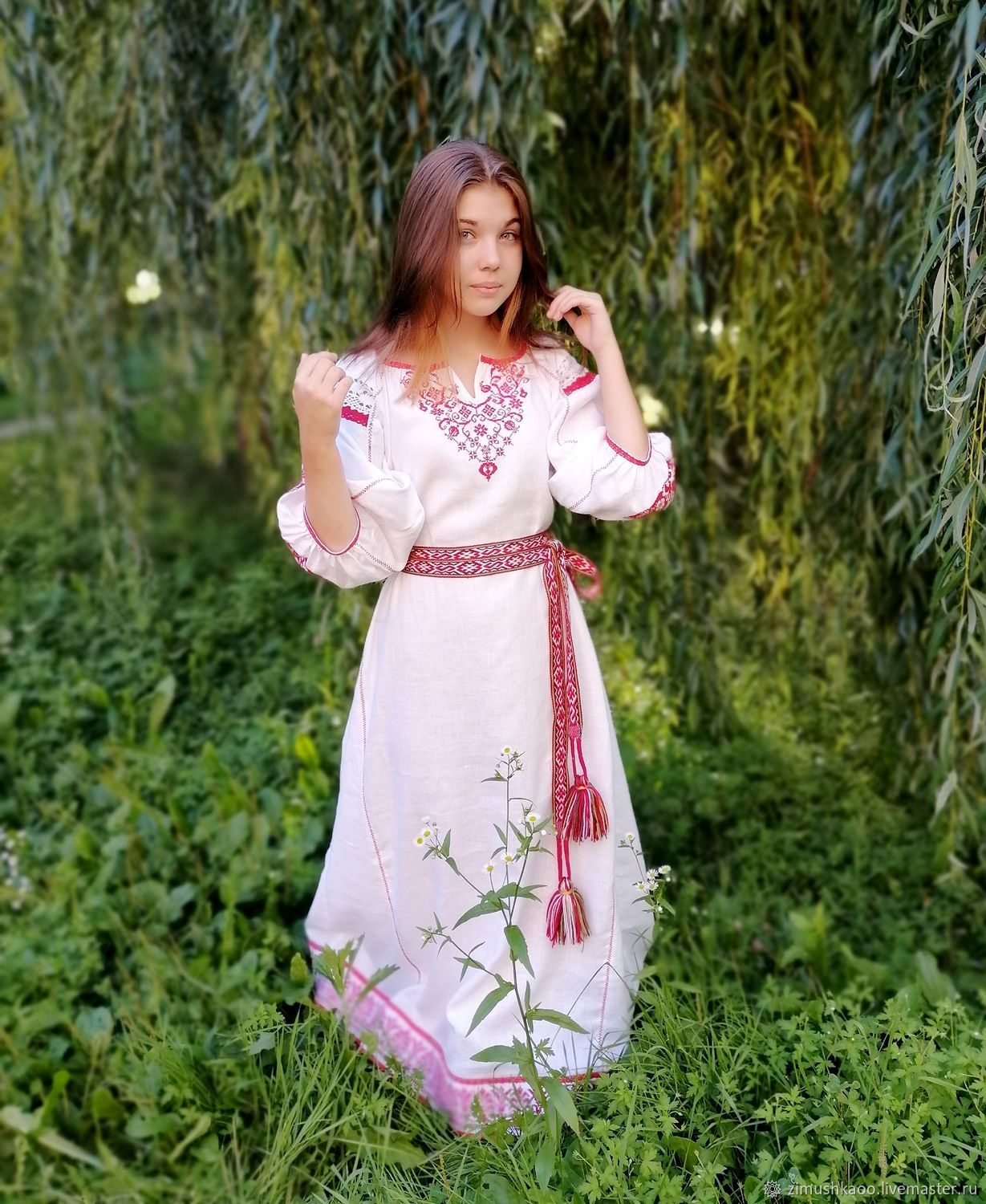 Girl Girls in Slavic costumes in Depok